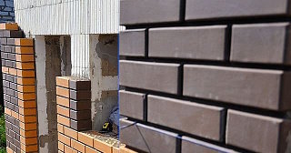 Фасады домов из кирпича в Рубцовске: качественная кладка от 1145 рублей