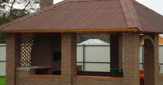 Беседка из кирпича под ключ в Рубцовске цена от 3227 рублей - Строй-Рбц